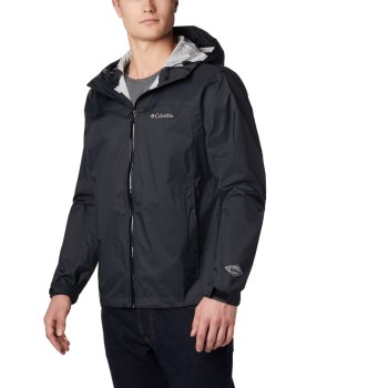 Columbia EvaPOURation Omni-Tech, Chamarras Negros Para Hombre | 713689-TFH